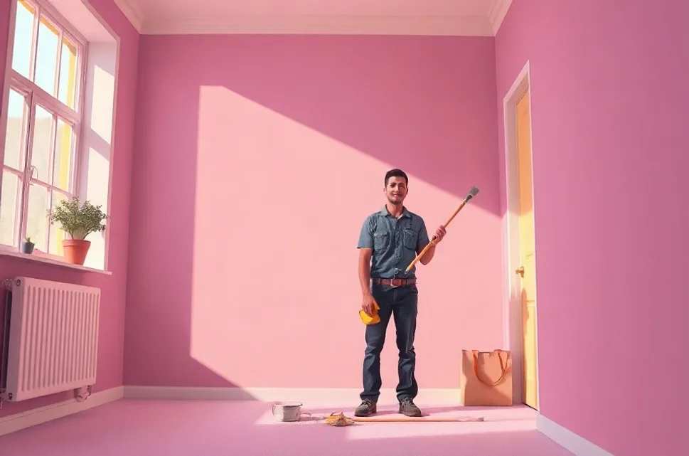 Intérieur rénové après travaux de peinture à Mont-de-Marsan